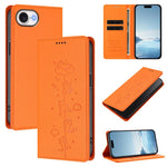 Capa de Telefone em Pele Vegana Magnética com RFID e Relevo de Gatos Fofos, Para iPhone 17e / 16e, Para iPhone 17 Pro Max, Para iPhone 17 Pro, Para iPhone 17