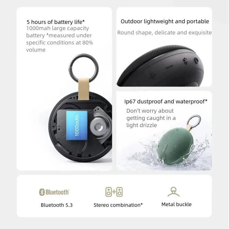 Coluna Bluetooth original Xiaomi Redmi 2 Outdoor IP67 à prova de água portátil