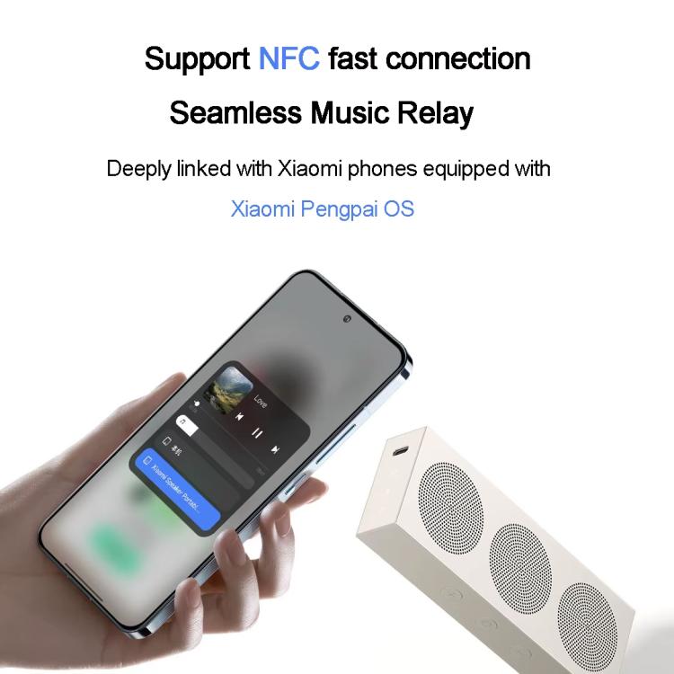 Coluna Bluetooth portátil original Xiaomi IP66 à prova de água para secretária