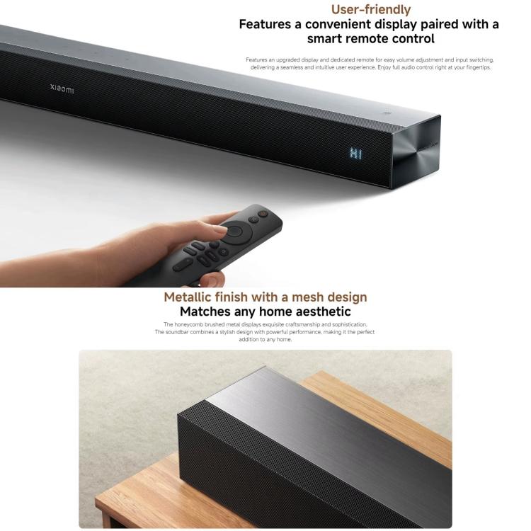 Original Xiaomi Soundbar 2.0 para TV e PC com suporte para ligação NFC, ficha US