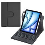 Capa de Couro para Tablet com Teclado Bluetooth Rotativo 360 graus e Touchpad, Para iPad Pro 11 2025 / 2024, Para iPad 2025 / 2022, Para iPad Air 11 2025 / iPad Pro 11 2022, Para iPad 10.2 2021 / 2019 / iPad Air 3