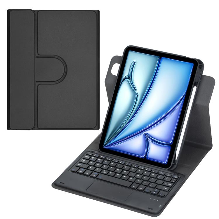 Capa de Couro para Tablet com Teclado Bluetooth Rotativo 360 graus e Touchpad, Para iPad Pro 11 2025 / 2024, Para iPad 2025 / 2022, Para iPad Air 11 2025 / iPad Pro 11 2022, Para iPad 10.2 2021 / 2019 / iPad Air 3