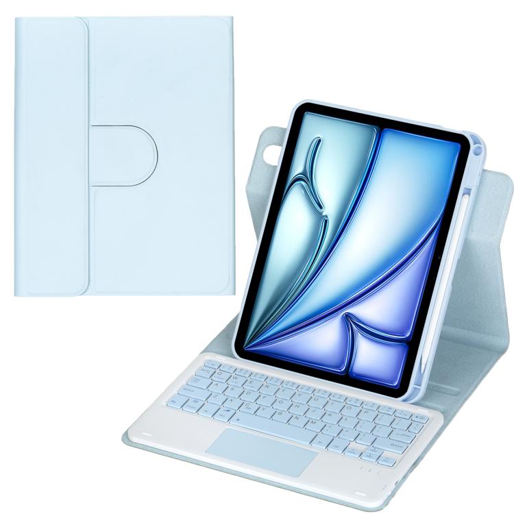 Capa de Couro para Tablet com Teclado Bluetooth Rotativo 360 graus e Touchpad, Para iPad Pro 11 2025 / 2024, Para iPad 2025 / 2022, Para iPad Air 11 2025 / iPad Pro 11 2022, Para iPad 10.2 2021 / 2019 / iPad Air 3