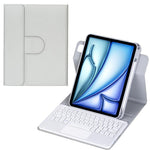 Capa de Couro para Tablet com Teclado Bluetooth Rotativo 360 graus e Touchpad, Para iPad Pro 11 2025 / 2024, Para iPad 2025 / 2022, Para iPad Air 11 2025 / iPad Pro 11 2022, Para iPad 10.2 2021 / 2019 / iPad Air 3