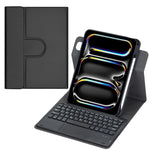 Capa de Couro para Tablet com Teclado Bluetooth Rotativo 360 graus e Touchpad, Para iPad Pro 11 2025 / 2024, Para iPad 2025 / 2022, Para iPad Air 11 2025 / iPad Pro 11 2022, Para iPad 10.2 2021 / 2019 / iPad Air 3