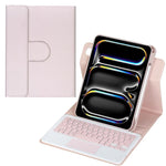 Capa de Couro para Tablet com Teclado Bluetooth Rotativo 360 graus e Touchpad, Para iPad Pro 11 2025 / 2024, Para iPad 2025 / 2022, Para iPad Air 11 2025 / iPad Pro 11 2022, Para iPad 10.2 2021 / 2019 / iPad Air 3