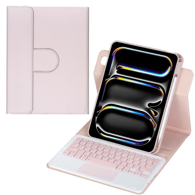 Capa de Couro para Tablet com Teclado Bluetooth Rotativo 360 graus e Touchpad, Para iPad Pro 11 2025 / 2024, Para iPad 2025 / 2022, Para iPad Air 11 2025 / iPad Pro 11 2022, Para iPad 10.2 2021 / 2019 / iPad Air 3