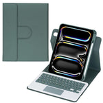 Capa de Couro para Tablet com Teclado Bluetooth Rotativo 360 graus e Touchpad, Para iPad Pro 11 2025 / 2024, Para iPad 2025 / 2022, Para iPad Air 11 2025 / iPad Pro 11 2022, Para iPad 10.2 2021 / 2019 / iPad Air 3