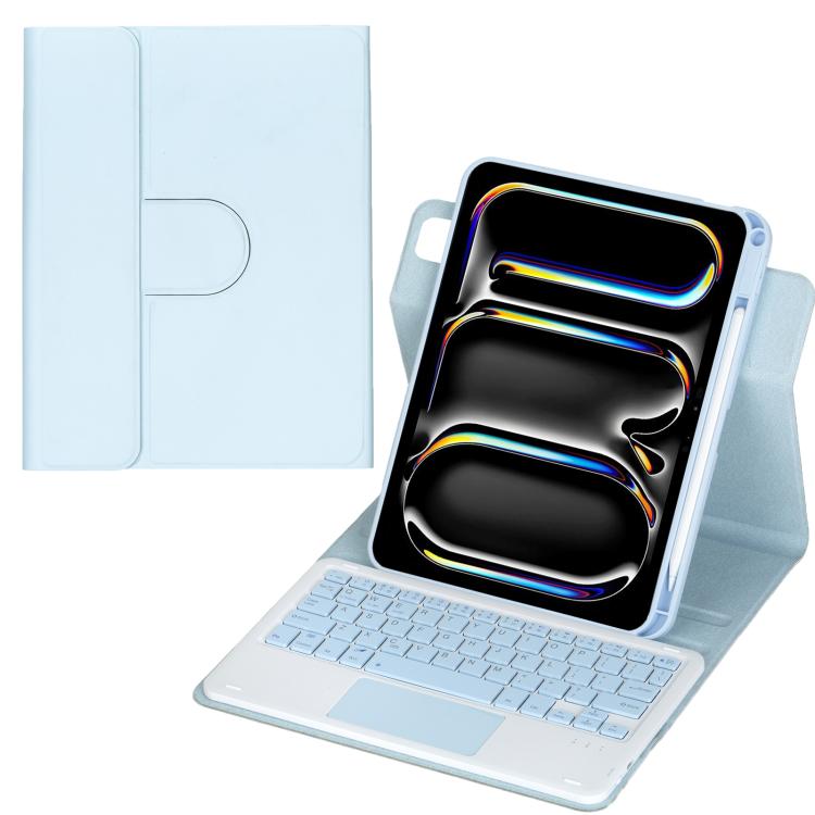 Capa de Couro para Tablet com Teclado Bluetooth Rotativo 360 graus e Touchpad, Para iPad Pro 11 2025 / 2024, Para iPad 2025 / 2022, Para iPad Air 11 2025 / iPad Pro 11 2022, Para iPad 10.2 2021 / 2019 / iPad Air 3
