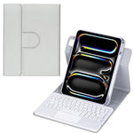 Capa de Couro para Tablet com Teclado Bluetooth Rotativo 360 graus e Touchpad, Para iPad Pro 11 2025 / 2024, Para iPad 2025 / 2022, Para iPad Air 11 2025 / iPad Pro 11 2022, Para iPad 10.2 2021 / 2019 / iPad Air 3