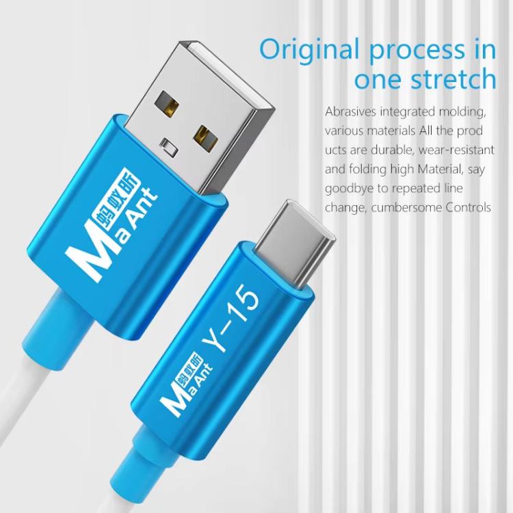 Cabo de carregamento e transmissão de dados USB para Type-C MaAnt Y-15 para iPhone / iPad, MaAnt Y-15