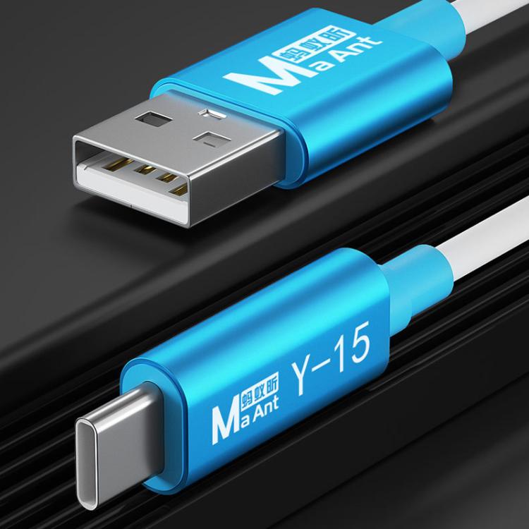 Cabo de carregamento e transmissão de dados USB para Type-C MaAnt Y-15 para iPhone / iPad, MaAnt Y-15