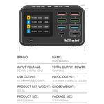 Carregador MaAnt Dianba Mini 75W multifunções com 8 portas PD, suporte a carregamento rápido PD, ficha EU MaAnt Dianba Mini
