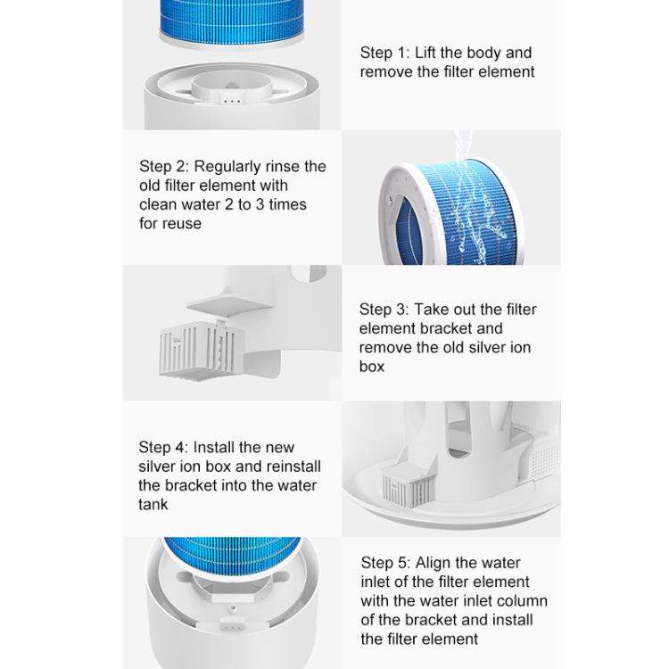 Filtro para humidificador Xiaomi Mijia 4L sem névoa 3, filtro para humidificador 4L sem névoa 3
