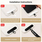 XDcase Cordão Anti-perda Destacável 3 em 1 para Telefone, Correia Cruzada / Pescoço / Pulso com Aba