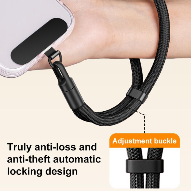 XDcase Cordão Anti-perda Destacável 3 em 1 para Telefone, Correia Cruzada / Pescoço / Pulso com Aba