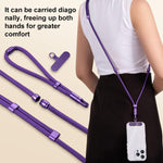 XDcase Cordão Anti-perda Destacável 3 em 1 para Telefone, Correia Cruzada / Pescoço / Pulso com Aba