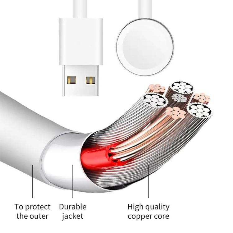 xDfind Para Apple Watch Suporte de Carregamento em Silicone e Conjunto de Carregador USB, Silicone+USB (Branco), Silicone+USB (Preto)