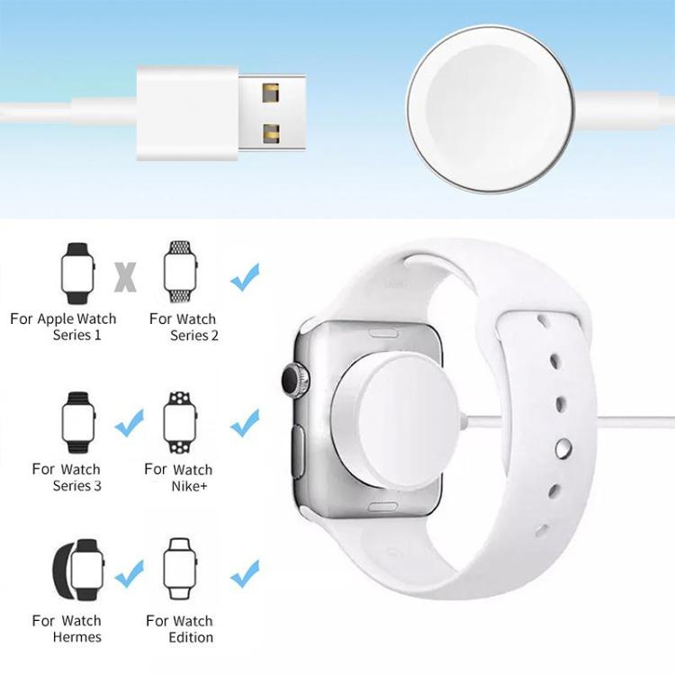 xDfind Para Apple Watch Suporte de Carregamento em Silicone e Conjunto de Carregador USB, Silicone+USB (Branco), Silicone+USB (Preto)