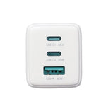 Carregador JOYROOM JR-TG10 65W GaN com dupla Type-C, 3 portas USB e cabo Type-C para Type-C, ficha EU, ficha UK