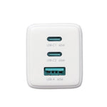 JOYROOM JR-TG10 Carregador GaN de 65W com Dupla Porta Type-C e 3 Portas USB, Cabo Type-C para 8 Pinos, Ficha UK