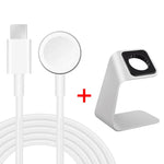 xDfind Para Apple Watch Suporte de Carregamento em Liga de Alumínio e Conjunto de Carregador Tipo-C, Liga de Alumínio+Tipo-C