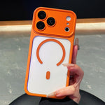 Capa de Telefone Transparente Magnética com Cobertura Total e Câmara Electroplated, Para iPhone 17 Pro Max, Para iPhone 17 Pro