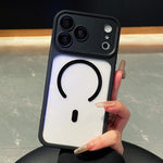 Capa de Telefone Transparente Magnética com Cobertura Total e Câmara Electroplated, Para iPhone 17 Pro Max, Para iPhone 17 Pro