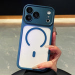 Capa de Telefone Transparente Magnética com Cobertura Total e Câmara Electroplated, Para iPhone 17 Pro Max, Para iPhone 17 Pro