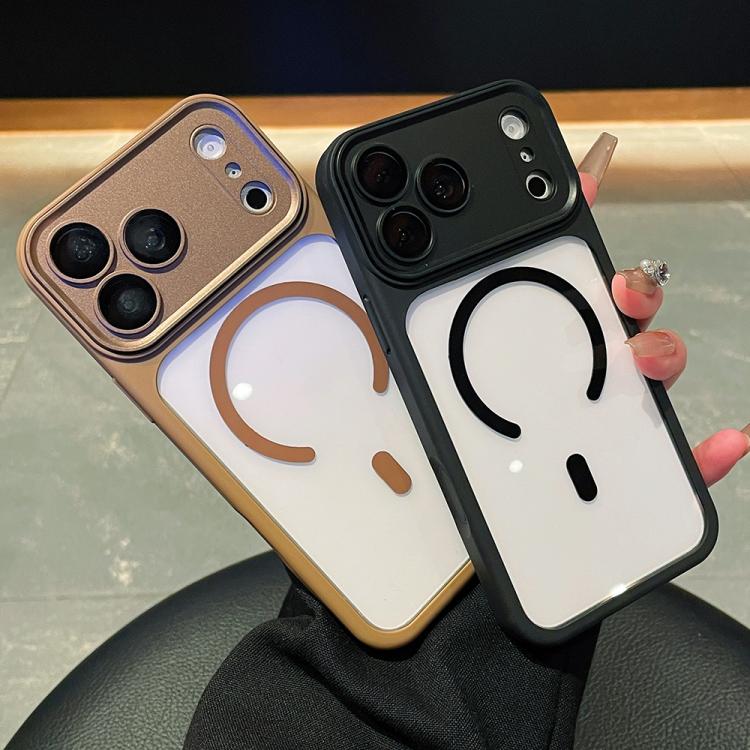Capa de Telefone Transparente Magnética com Cobertura Total e Câmara Electroplated, Para iPhone 17 Pro Max, Para iPhone 17 Pro