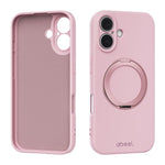 Capa de Telefone ABEEL em Silicone Líquido Magnético Amigo da Pele com Suporte, Para iPhone 17 Pro Max, Para iPhone 17 Pro, Para iPhone 17, Para iPhone 16 Pro Max, Para iPhone 16 Pro, Para iPhone 16