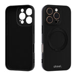 Capa de Telefone ABEEL em Silicone Líquido Magnético Amigo da Pele com Suporte, Para iPhone 17 Pro Max, Para iPhone 17 Pro, Para iPhone 17, Para iPhone 16 Pro Max, Para iPhone 16 Pro, Para iPhone 16