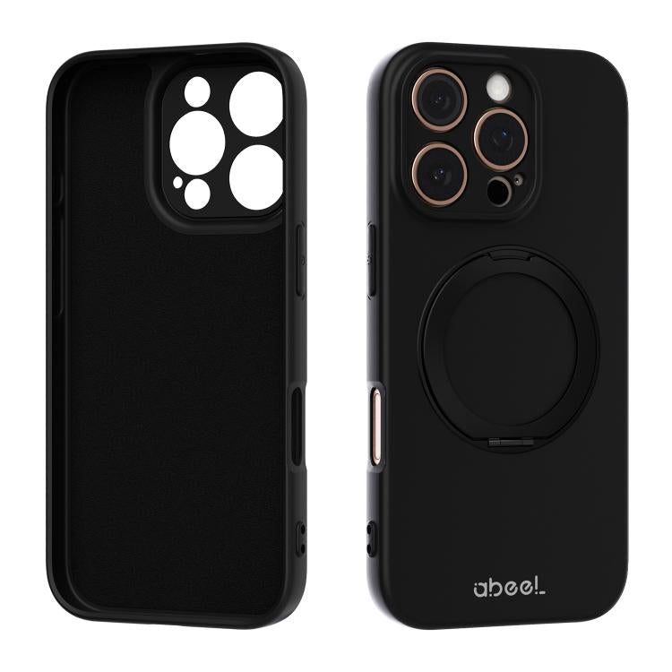 Capa de Telefone ABEEL em Silicone Líquido Magnético Amigo da Pele com Suporte, Para iPhone 17 Pro Max, Para iPhone 17 Pro, Para iPhone 17, Para iPhone 16 Pro Max, Para iPhone 16 Pro, Para iPhone 16