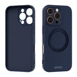 Capa de Telefone ABEEL em Silicone Líquido Magnético Amigo da Pele com Suporte, Para iPhone 17 Pro Max, Para iPhone 17 Pro, Para iPhone 17, Para iPhone 16 Pro Max, Para iPhone 16 Pro, Para iPhone 16