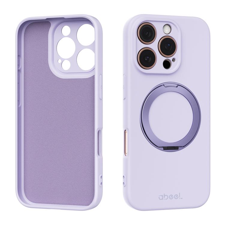 Capa de Telefone ABEEL em Silicone Líquido Magnético Amigo da Pele com Suporte, Para iPhone 17 Pro Max, Para iPhone 17 Pro, Para iPhone 17, Para iPhone 16 Pro Max, Para iPhone 16 Pro, Para iPhone 16