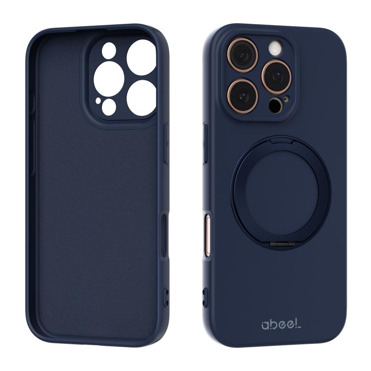 Capa de Telefone ABEEL em Silicone Líquido Magnético Amigo da Pele com Suporte, Para iPhone 17 Pro Max, Para iPhone 17 Pro, Para iPhone 17, Para iPhone 16 Pro Max, Para iPhone 16 Pro, Para iPhone 16