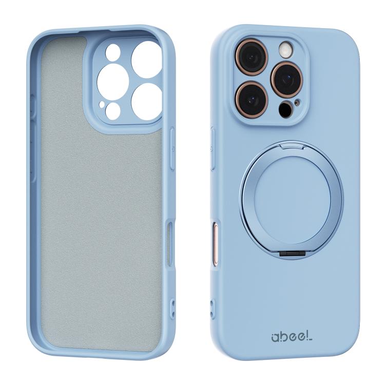Capa de Telefone ABEEL em Silicone Líquido Magnético Amigo da Pele com Suporte, Para iPhone 17 Pro Max, Para iPhone 17 Pro, Para iPhone 17, Para iPhone 16 Pro Max, Para iPhone 16 Pro, Para iPhone 16