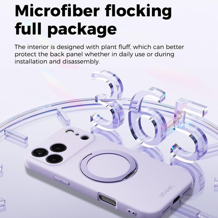 Capa de Telefone ABEEL em Silicone Líquido Magnético Amigo da Pele com Suporte, Para iPhone 17 Pro Max, Para iPhone 17 Pro, Para iPhone 17, Para iPhone 16 Pro Max, Para iPhone 16 Pro, Para iPhone 16