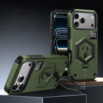 Capa de Telemóvel com Suporte Magnético Hexágono Armor e Balança de Peso, Para iPhone 17 Pro Max, Para iPhone 17 Pro, Para iPhone 17, Para iPhone Air, Para iPhone 16 Pro Max, Para iPhone 16 Pro
