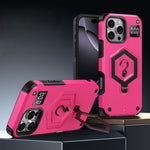 Capa de Telemóvel com Suporte Magnético Hexágono Armor e Balança de Peso, Para iPhone 17 Pro Max, Para iPhone 17 Pro, Para iPhone 17, Para iPhone Air, Para iPhone 16 Pro Max, Para iPhone 16 Pro