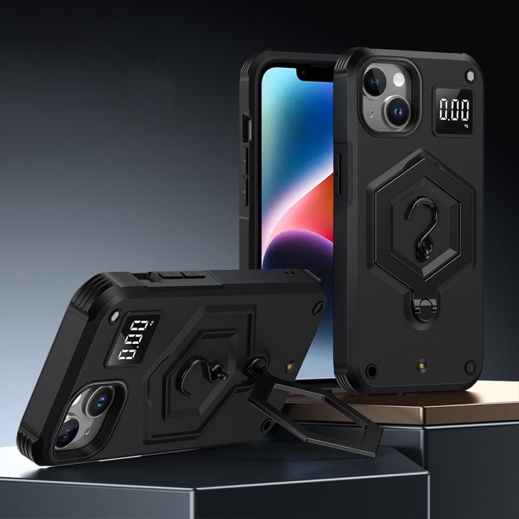 Capa de telefone com suporte magnético Hexagon Armor e balança de pesagem, para iPhone 14 / 13, para iPhone 14 Pro, para iPhone 14 Pro Max, para iPhone 13 Pro Max, para iPhone 13 Pro, para iPhone 12 Pro Max