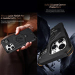 Capa de telefone com suporte magnético Hexagon Armor e balança de pesagem, para iPhone 14 / 13, para iPhone 14 Pro, para iPhone 14 Pro Max, para iPhone 13 Pro Max, para iPhone 13 Pro, para iPhone 12 Pro Max