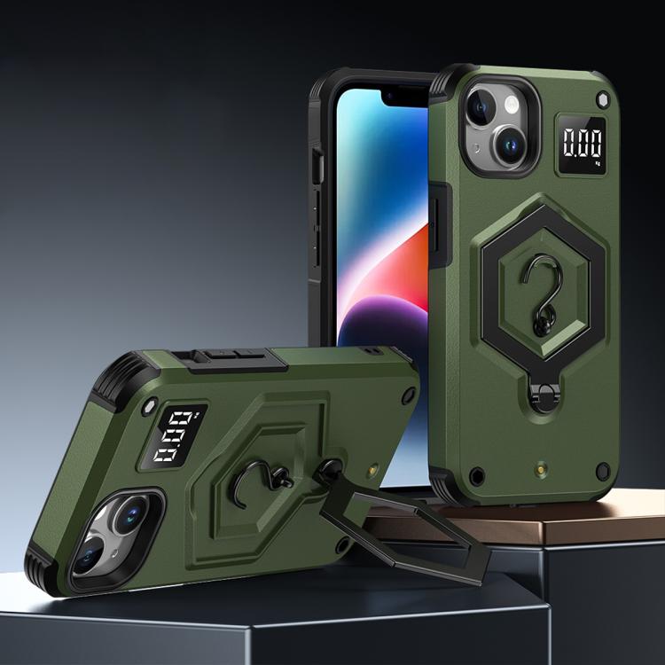 Capa de telefone com suporte magnético Hexagon Armor e balança de pesagem, para iPhone 14 / 13, para iPhone 14 Pro, para iPhone 14 Pro Max, para iPhone 13 Pro Max, para iPhone 13 Pro, para iPhone 12 Pro Max
