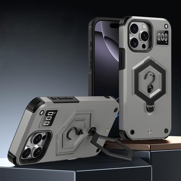 Capa de telefone com suporte magnético Hexagon Armor e balança de pesagem, para iPhone 14 / 13, para iPhone 14 Pro, para iPhone 14 Pro Max, para iPhone 13 Pro Max, para iPhone 13 Pro, para iPhone 12 Pro Max