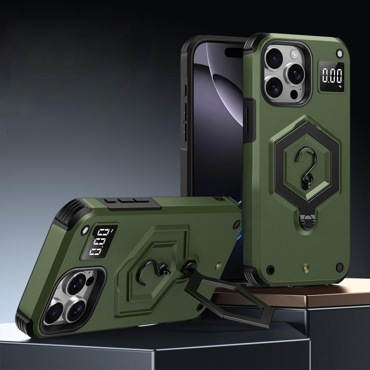 Capa de telefone com suporte magnético Hexagon Armor e balança de pesagem, para iPhone 14 / 13, para iPhone 14 Pro, para iPhone 14 Pro Max, para iPhone 13 Pro Max, para iPhone 13 Pro, para iPhone 12 Pro Max