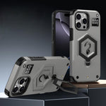 Capa de telefone com suporte magnético Hexagon Armor e balança de pesagem, para iPhone 14 / 13, para iPhone 14 Pro, para iPhone 14 Pro Max, para iPhone 13 Pro Max, para iPhone 13 Pro, para iPhone 12 Pro Max