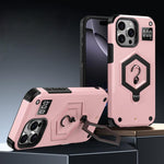 Capa de telefone com suporte magnético Hexagon Armor e balança de pesagem, para iPhone 14 / 13, para iPhone 14 Pro, para iPhone 14 Pro Max, para iPhone 13 Pro Max, para iPhone 13 Pro, para iPhone 12 Pro Max