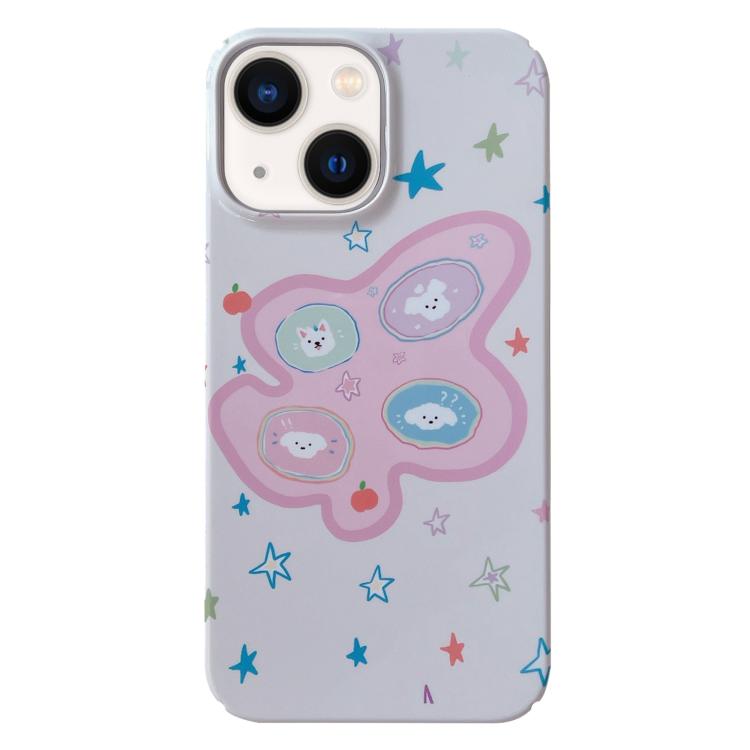 Capa de Telemóvel PC com Padrão Pintado, Para iPhone 16 Plus