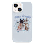 Capa de Telemóvel PC com Padrão Pintado, Para iPhone 16 Plus
