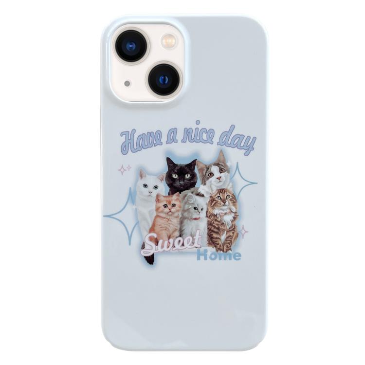 Capa de Telemóvel PC com Padrão Pintado, Para iPhone 16 Plus